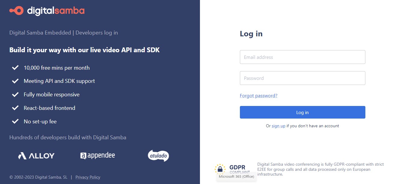 Digital Samba login