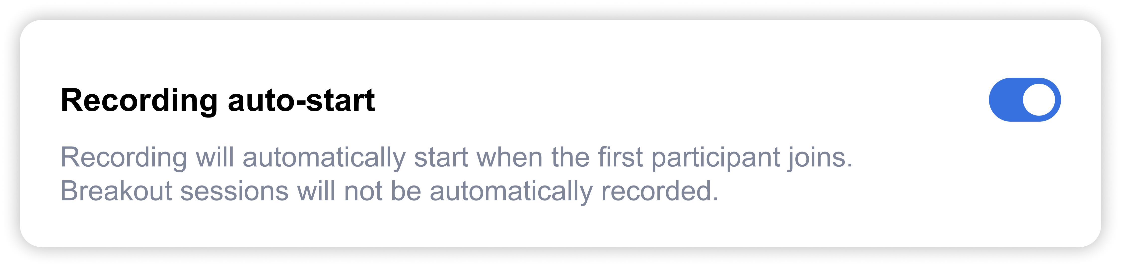 recording-auto start