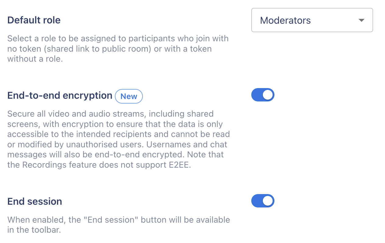 End-to-end encryption in webrtc - Digital Samba