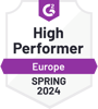 G2 High Performer Europe Spring 2024